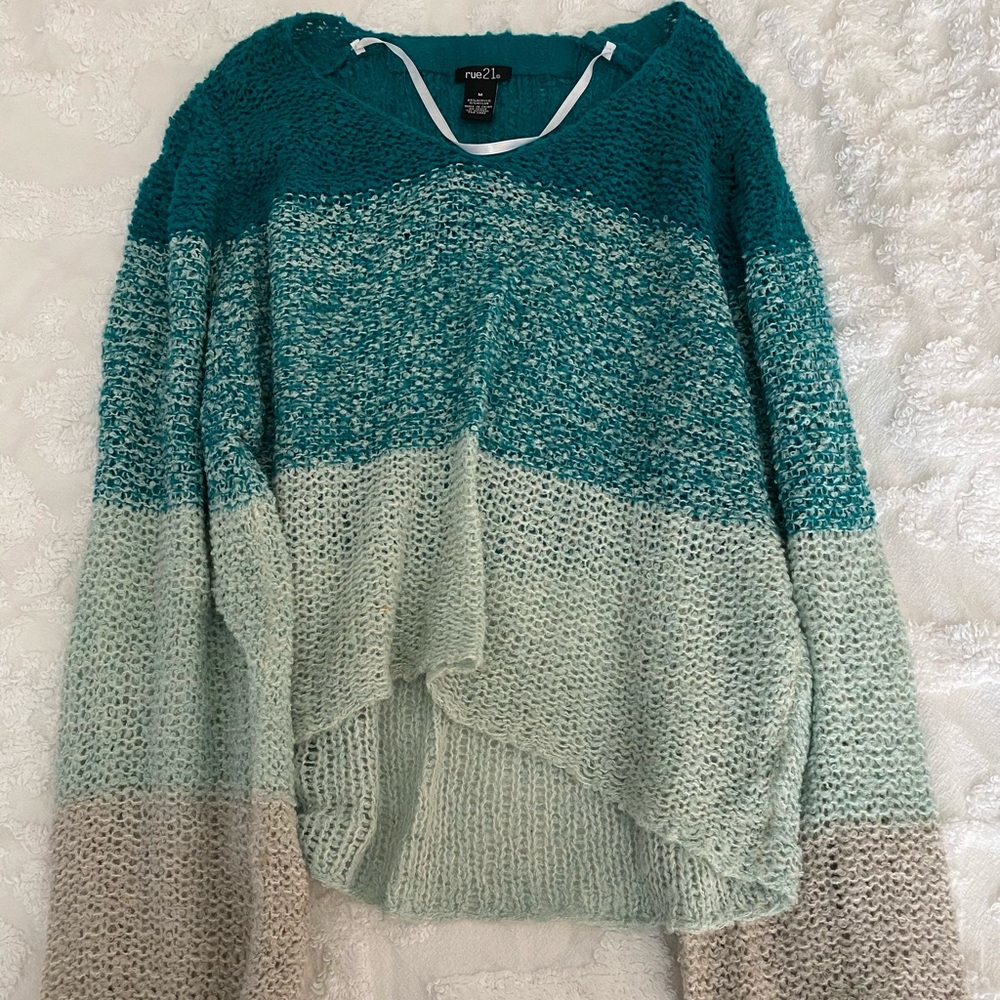 Color Block Knit Sweater